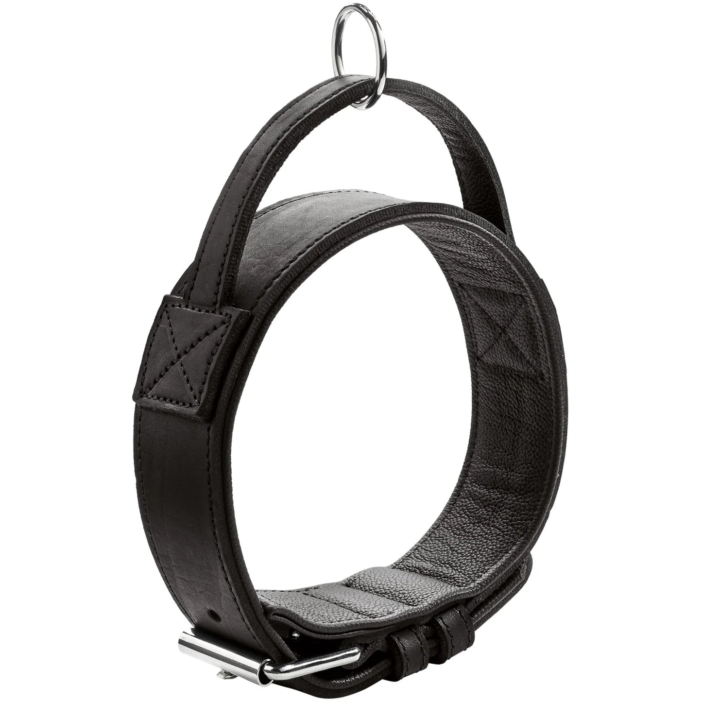 Hunter Larvik läderhalsband med handtag 70