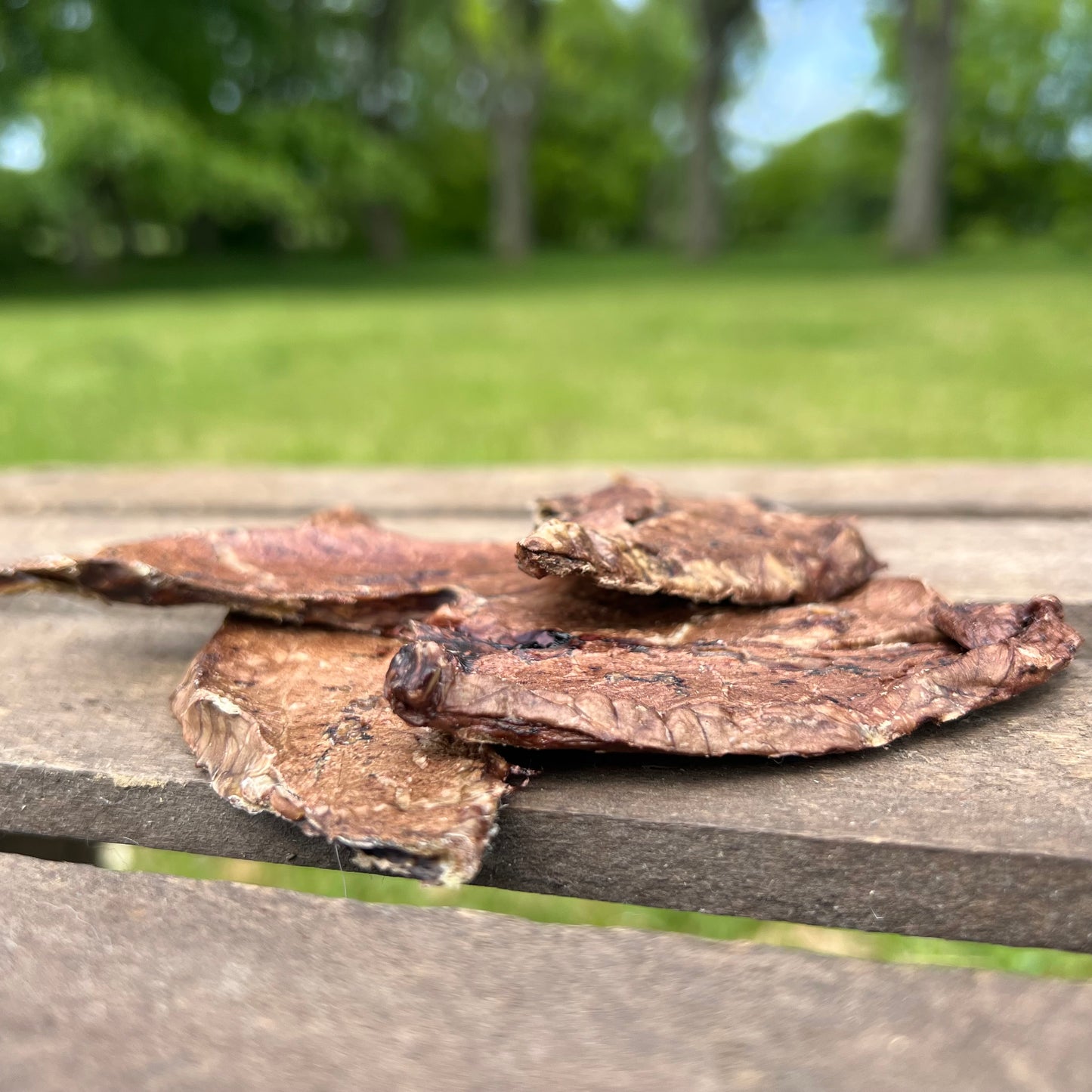 Torkad oxlunga för hund – Extra tunn & lätt att bryta