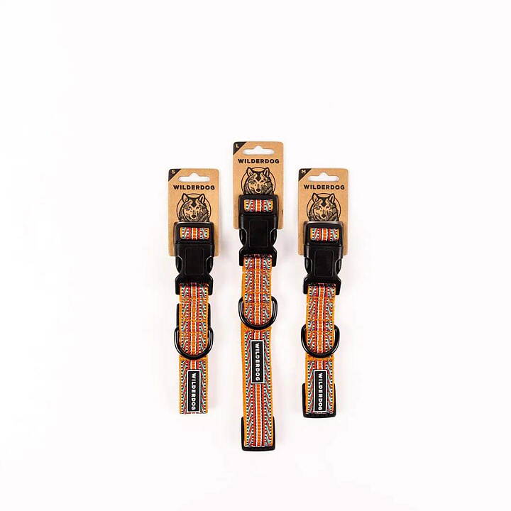 Wilderdog ultralight halsband finns i tre storlekar.