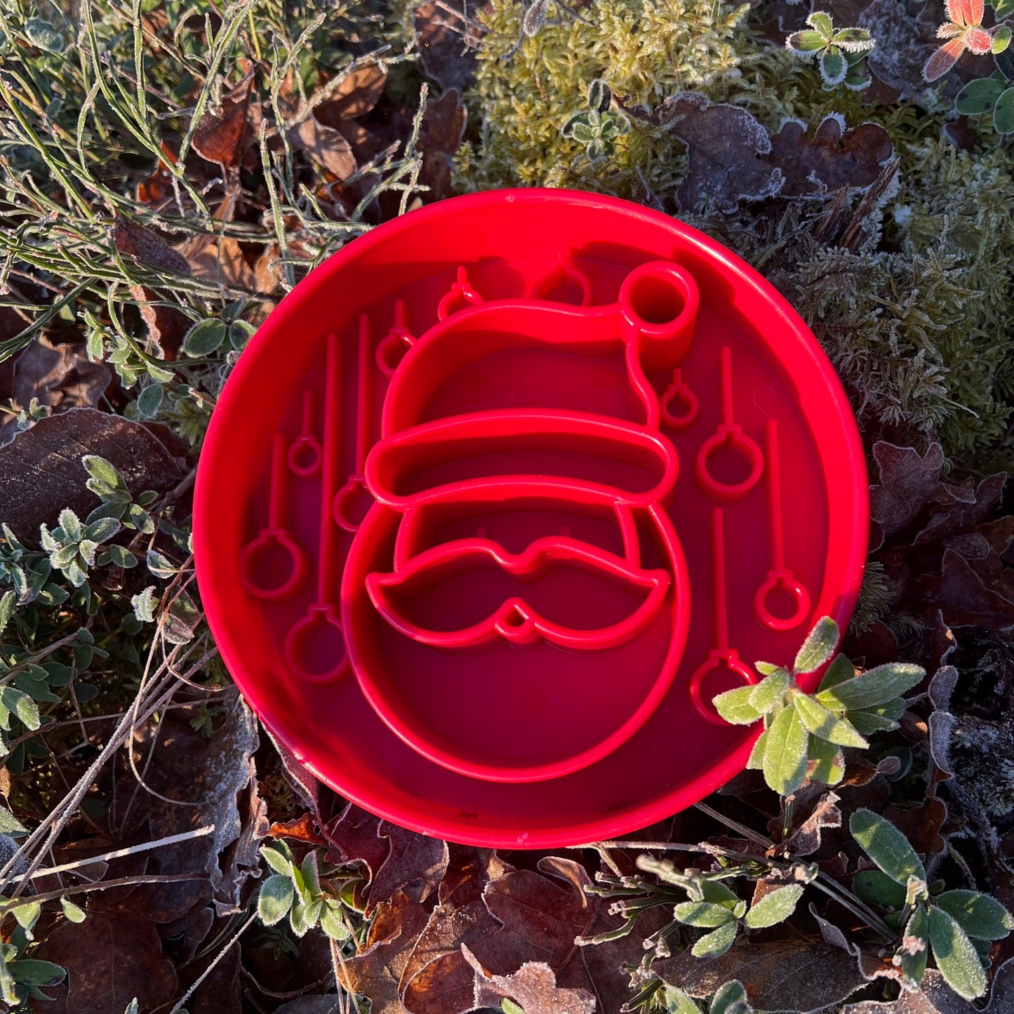 Slowfeeder Hundskål – Tomtemotiv (Santa eBowl)