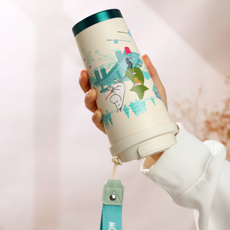 MOOMIN - Mumin Take Away Mugg / Vacuum Cup 580 ml - Moomin Fishing