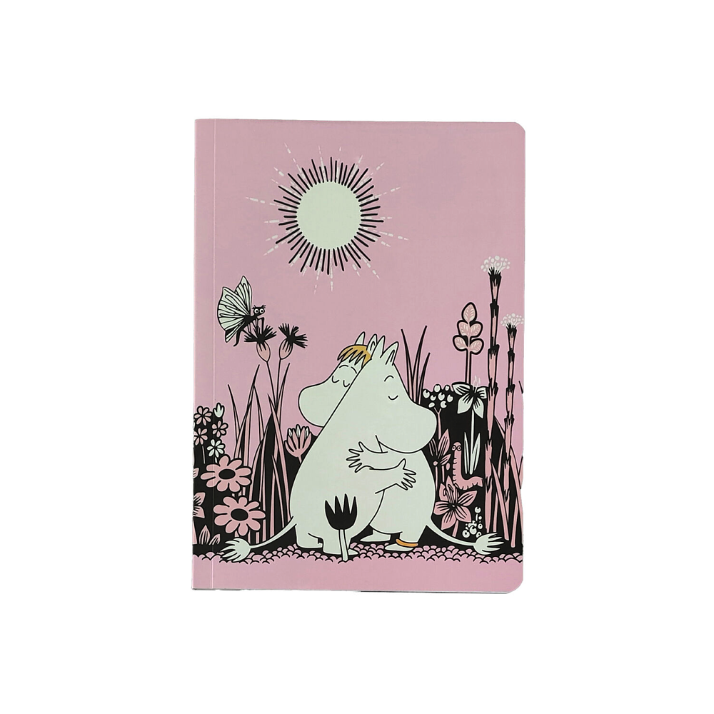 MOOMIN - Mumin Skrivbok A5 - Kärlek - Ljusrosa