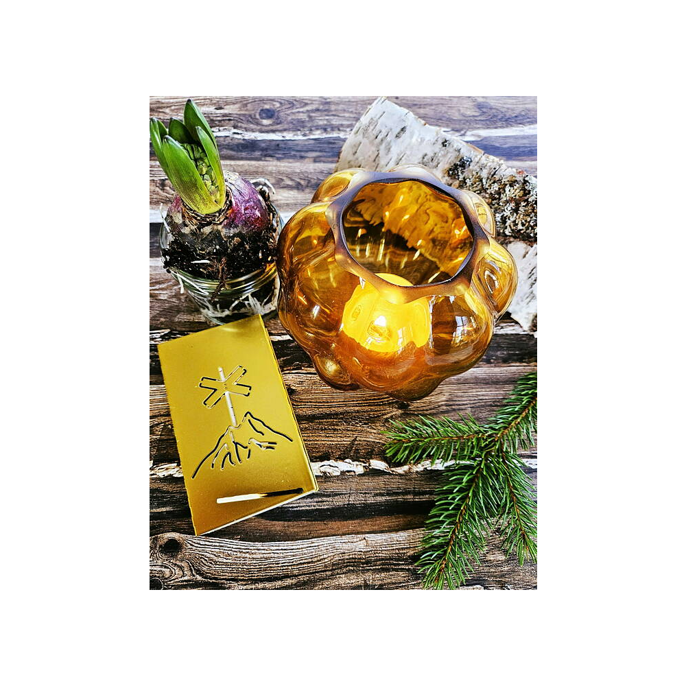 Hjortronlykta i glas