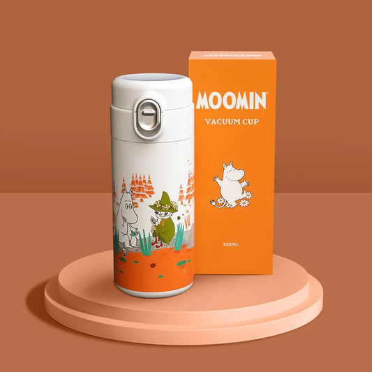 MOOMIN - Mumin Termosflaska / Vacuum Cup 330 ml - Vit/Orange