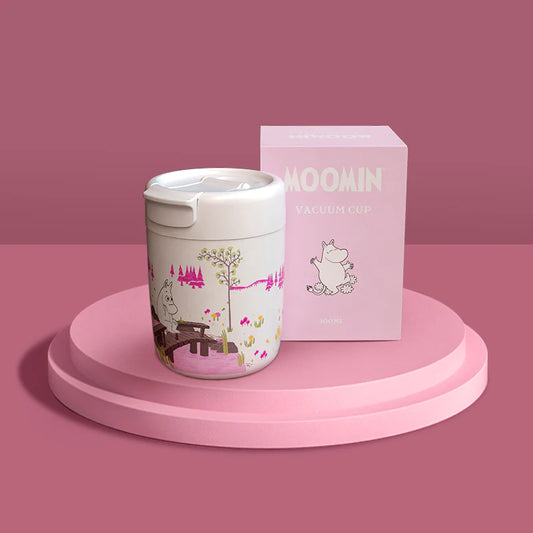 MOOMIN - Mumin Termosmugg / Vacuum Cup 320 ml - Vit/Rosa