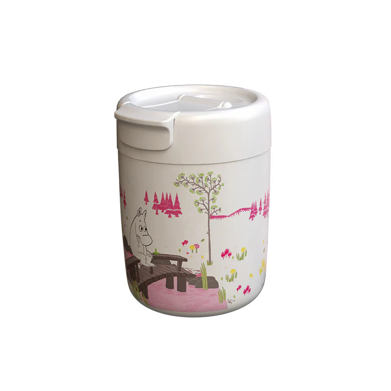 MOOMIN - Mumin Termosmugg / Vacuum Cup 320 ml - Vit/Rosa