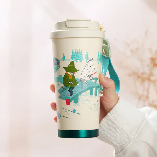 MOOMIN - Mumin Take Away Mugg / Vacuum Cup 580 ml - Moomin Fishing