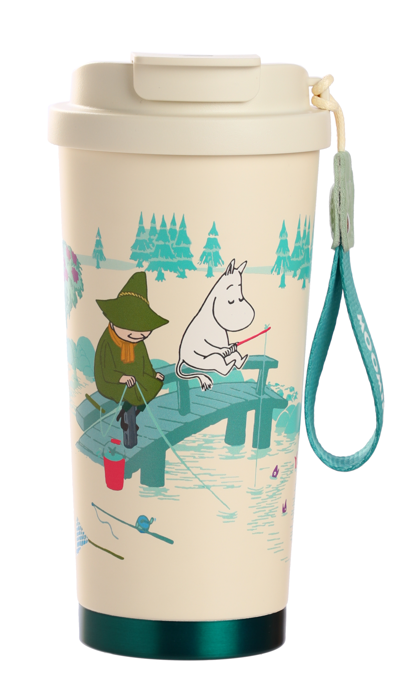 MOOMIN - Mumin Take Away Mugg / Vacuum Cup 580 ml - Moomin Fishing